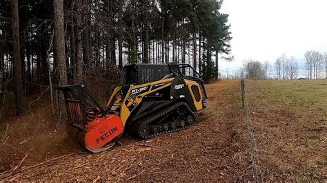 clearing fence row with skid steer|how to clear fence rows.